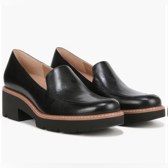 Naturalizer Shoes - NATURALIZER $130 Dreamer Platform Black Rubber Block Heel Loafer Size 9.5W New